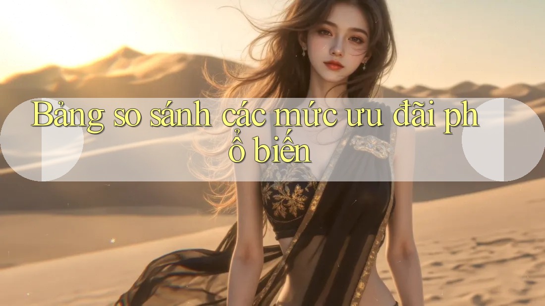 Bảng so sánh các mức ưu đãi phổ biến