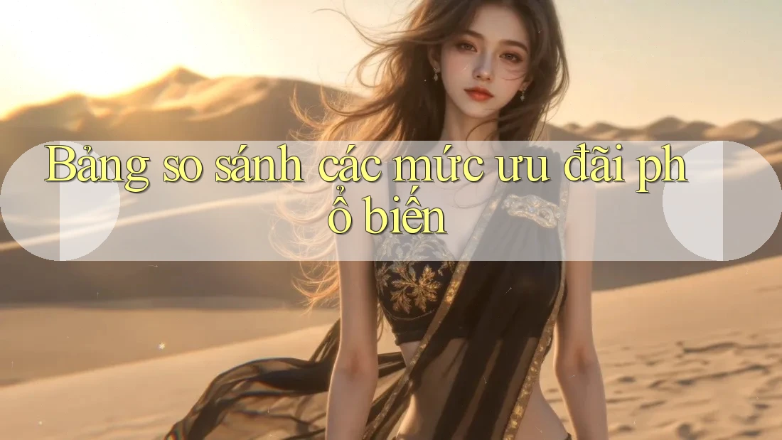 Bảng so sánh các mức ưu đãi phổ biến Bảng so sánh các mức ưu đãi phổ biến