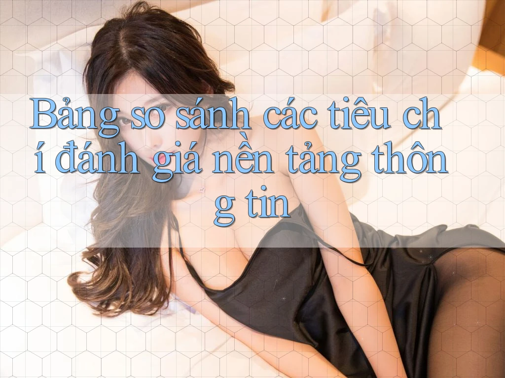 Bảng so sánh các tiêu chí đánh giá nền tảng thông tin Bảng so sánh các tiêu chí đánh giá nền tảng thông tin