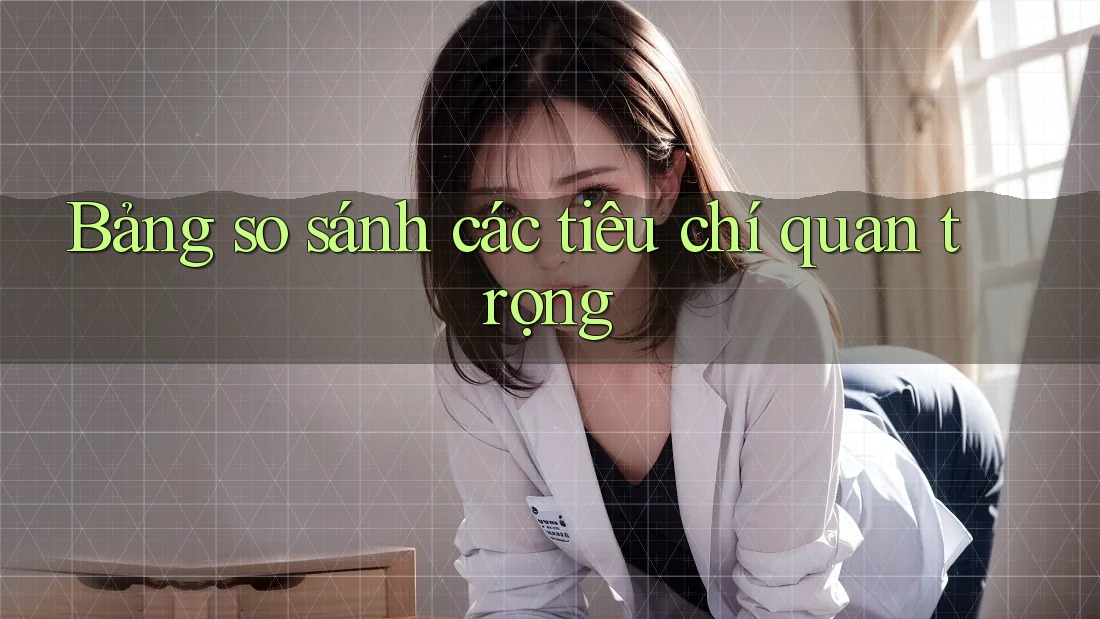 Bảng so sánh các tiêu chí quan trọng