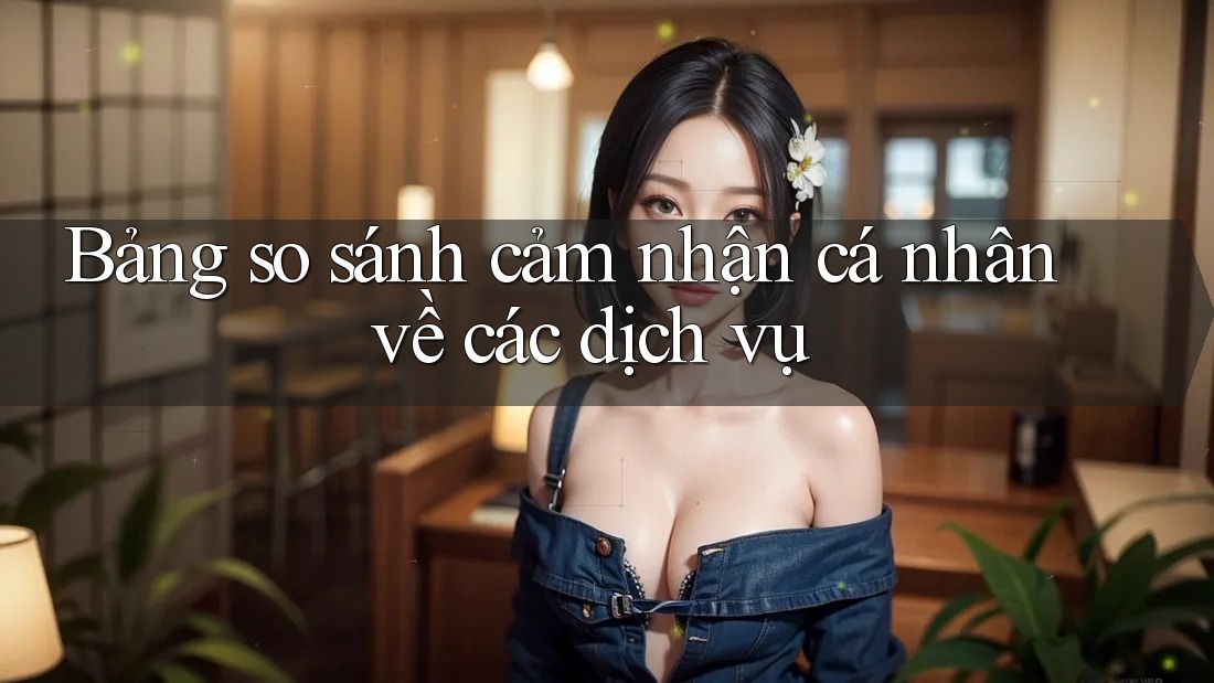 Bảng so sánh cảm nhận cá nhân về các dịch vụ