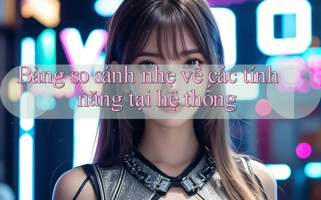 Bảng so sánh nhẹ về các tính năng tại hệ thống Bảng so sánh nhẹ về các tính năng tại hệ thống