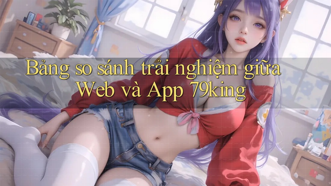 Bảng so sánh trải nghiệm giữa Web và App 79king Bảng so sánh trải nghiệm giữa Web và App 79king