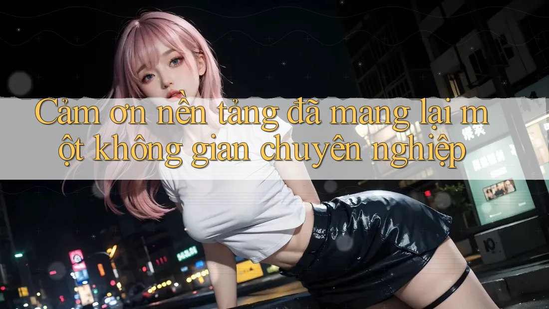 Cảm ơn nền tảng đã mang lại một không gian chuyên nghiệp Cảm ơn nền tảng đã mang lại một không gian chuyên nghiệp