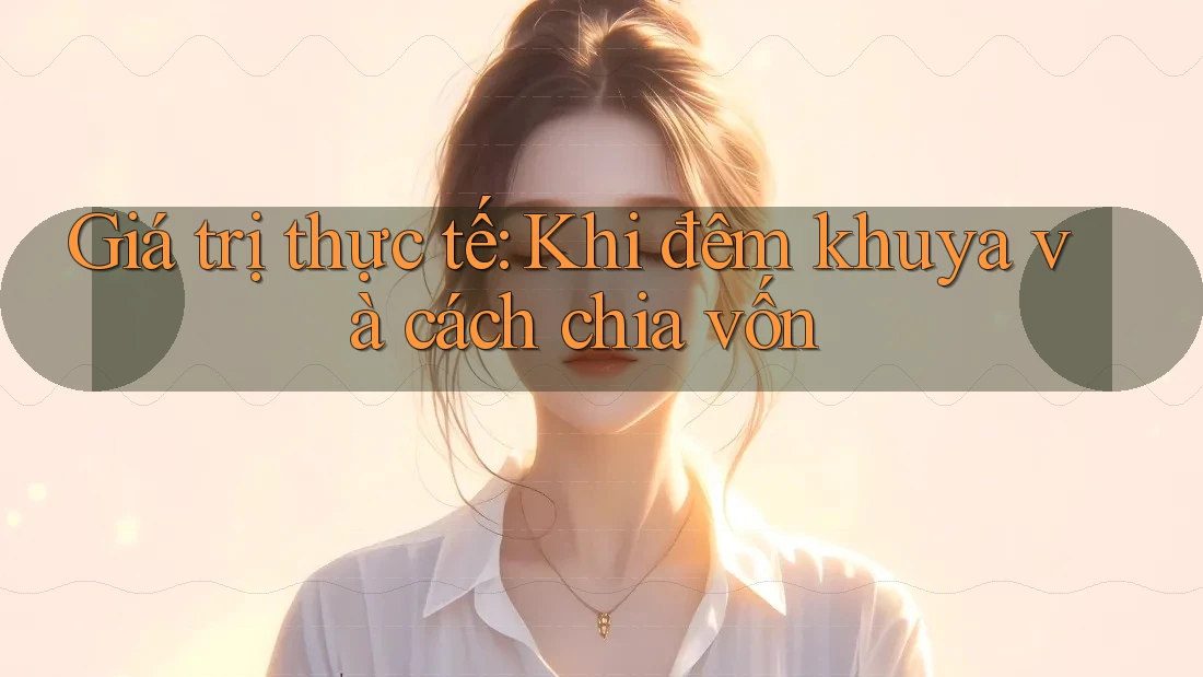 Giá trị thực tế: Khi đêm khuya và cách chia vốn Giá trị thực tế: Khi đêm khuya và cách chia vốn