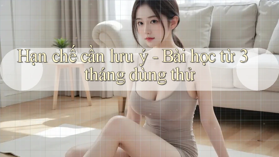 Hạn chế cần lưu ý - Bài học từ 3 tháng dùng thử Hạn chế cần lưu ý - Bài học từ 3 tháng dùng thử