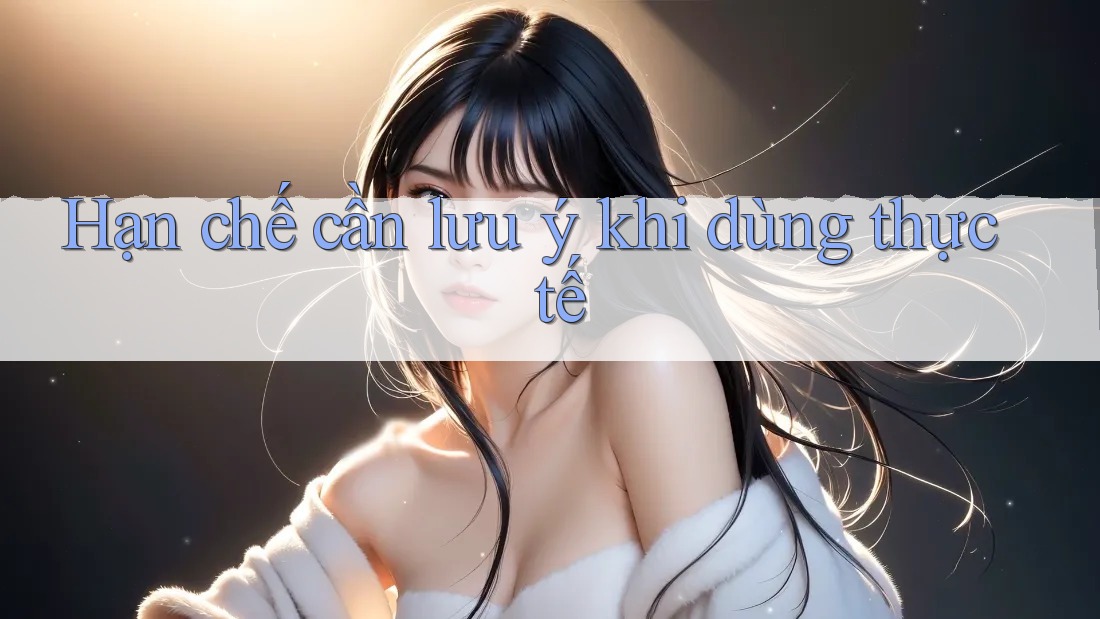 Hạn chế cần lưu ý khi dùng thực tế Hạn chế cần lưu ý khi dùng thực tế