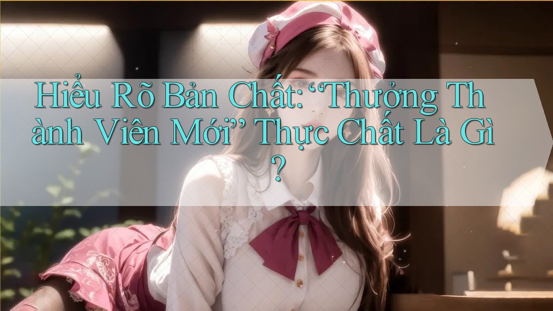 Hiểu Rõ Bản Chất: “Thưởng Thành Viên Mới” Thực Chất Là Gì?