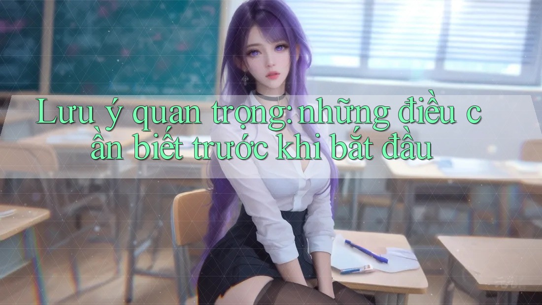 Lưu ý quan trọng: những điều cần biết trước khi bắt đầu