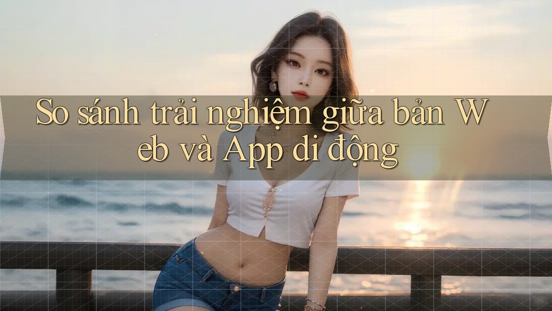 So sánh trải nghiệm giữa bản Web và App di động So sánh trải nghiệm giữa bản Web và App di động