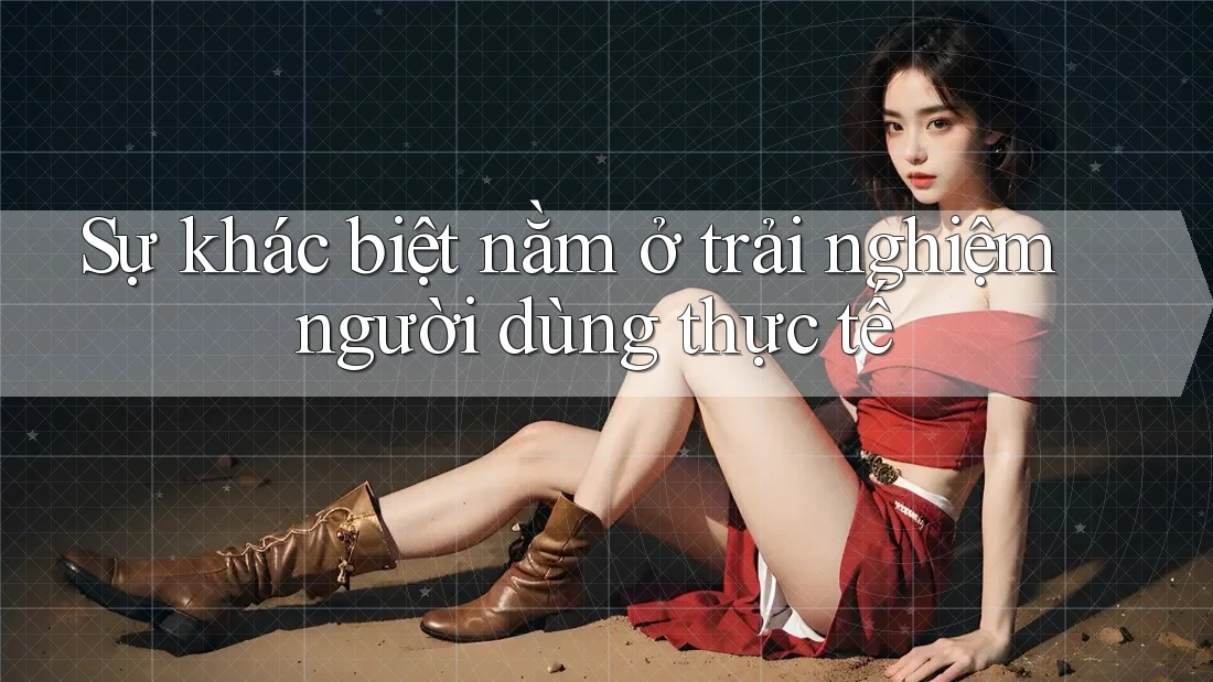 Sự khác biệt nằm ở trải nghiệm người dùng thực tế Sự khác biệt nằm ở trải nghiệm người dùng thực tế