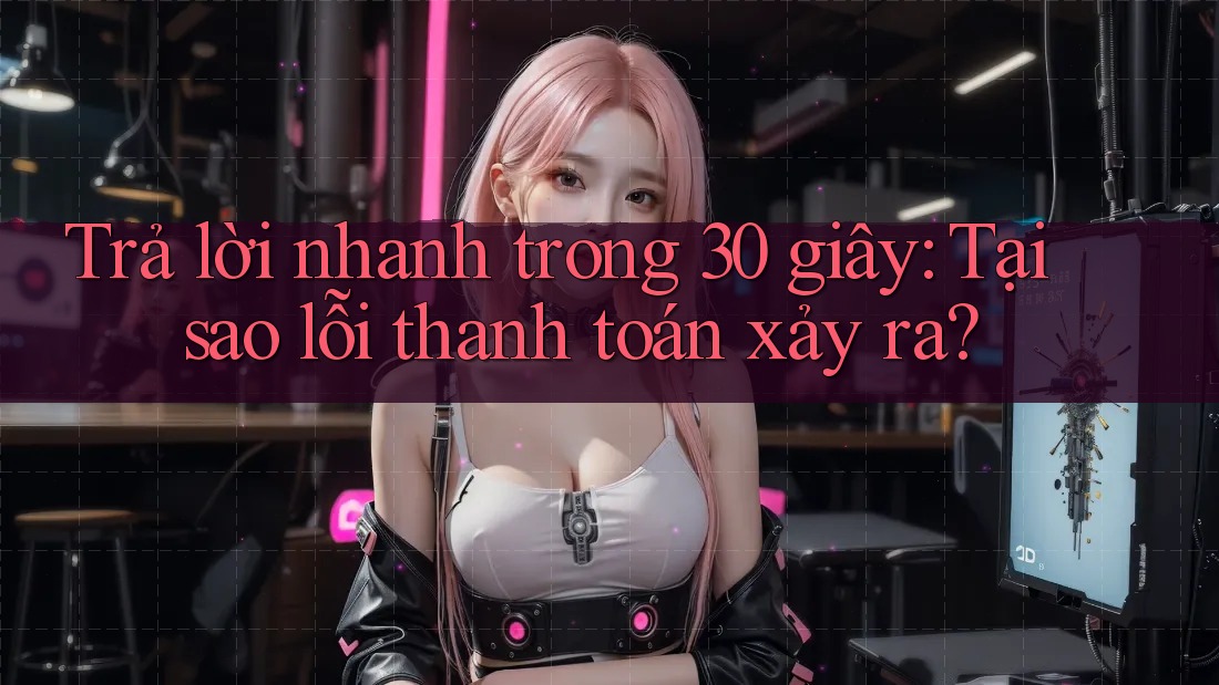 Trả lời nhanh trong 30 giây: Tại sao lỗi thanh toán xảy ra?