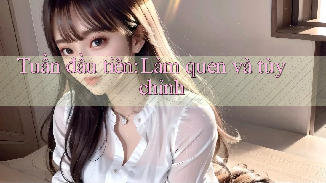 Tuần đầu tiên: Làm quen và tùy chỉnh Tuần đầu tiên: Làm quen và tùy chỉnh